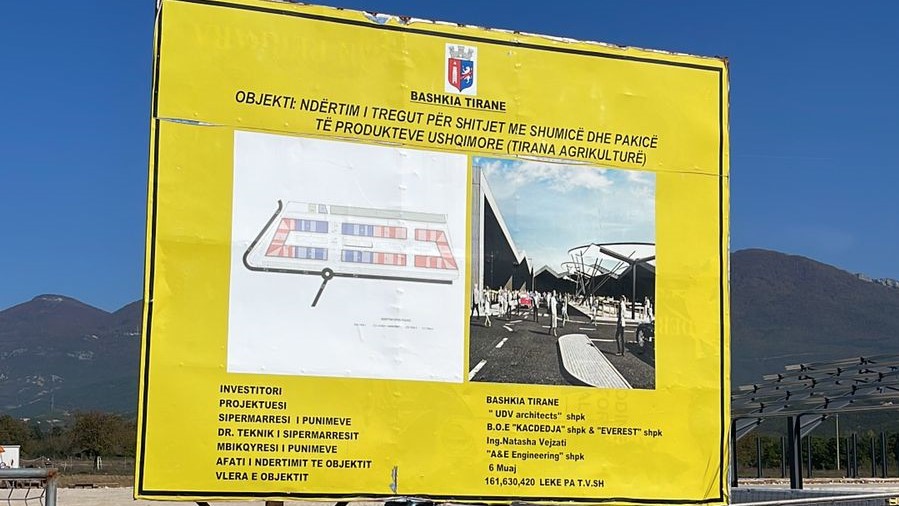 Ndertimi i tregut per shitjet me shumice dhe pakice te produkteve ushqimore (Tirana Agrikulture)